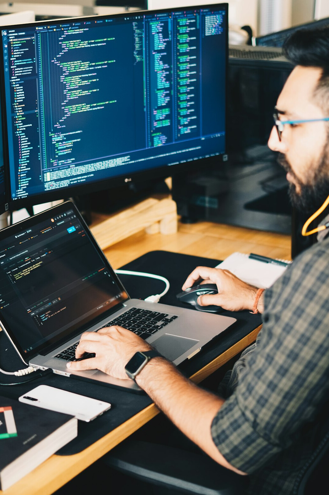 corporate programmers implementing solutions