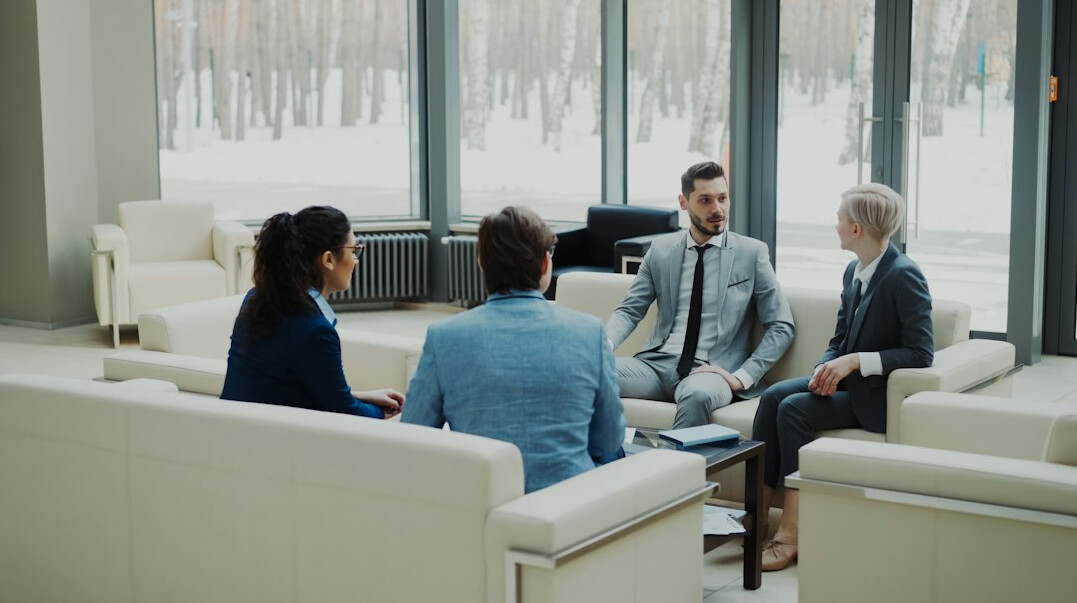 business team meeting in office